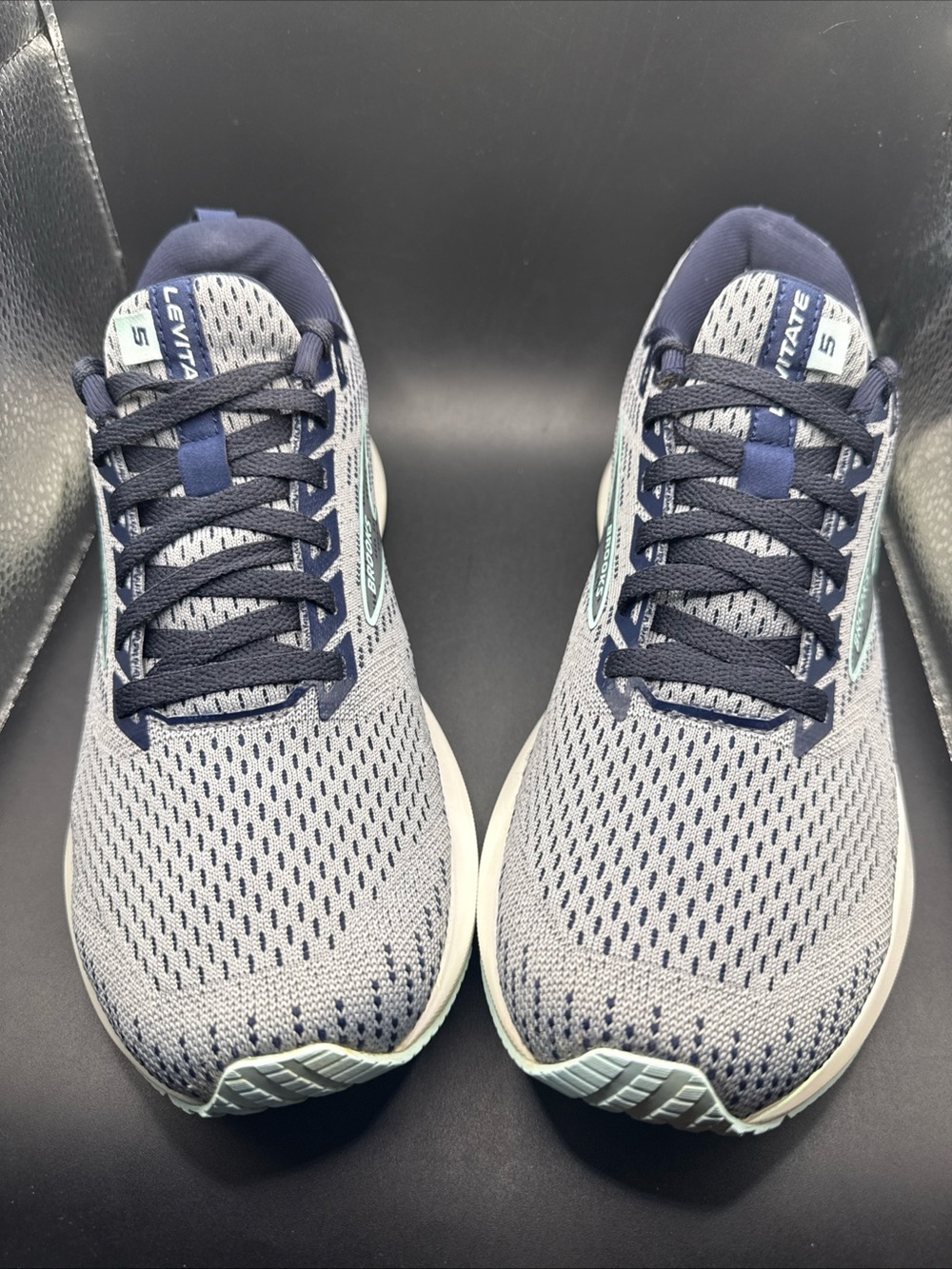Size 10 - Brooks Levitate GTS 5 Wmns Grey/Peacoat Blue, 1203571B069, No Box